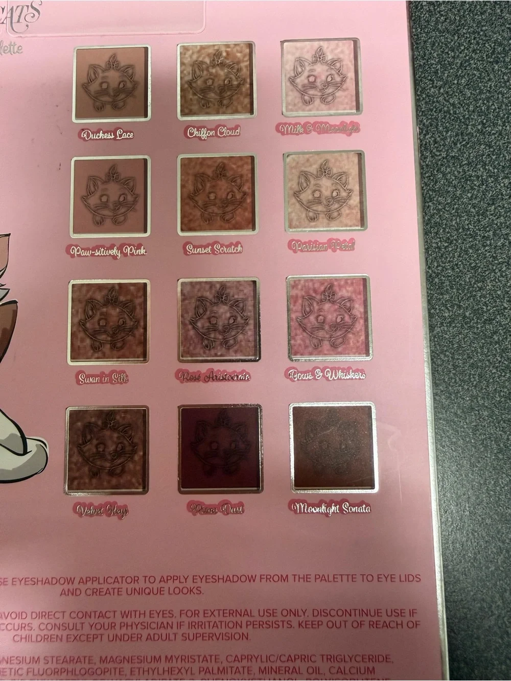 Disney The Aristocats Marie Eyeshadow Palette *NEW